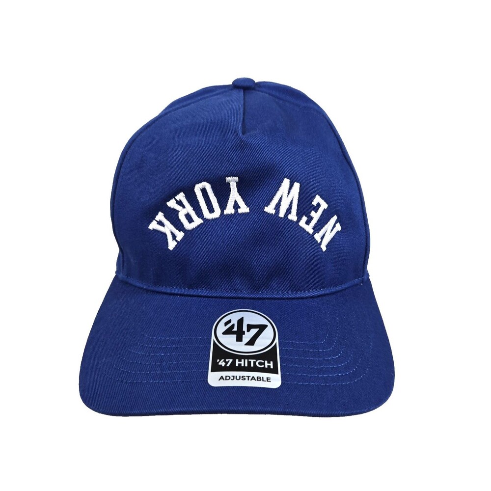 New York Giants ‘47 Brand Blue Flip Script Hitch Hat Cap Adjustable Snap New